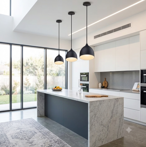 Nordic Aluminium Pendant Light | E27 Vintage Ceiling Lamp
