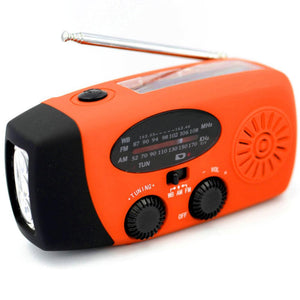 Solentra Emergency Radio - Hand Crank - Solar Charging - 2000mAh Power Bank