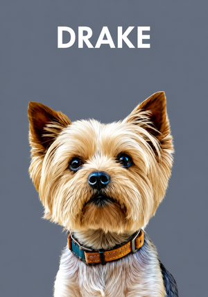 Custom Pet Portrait | Personalized Pet Wall Art