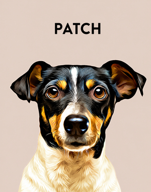 Custom Pet Portrait | Personalized Pet Wall Art