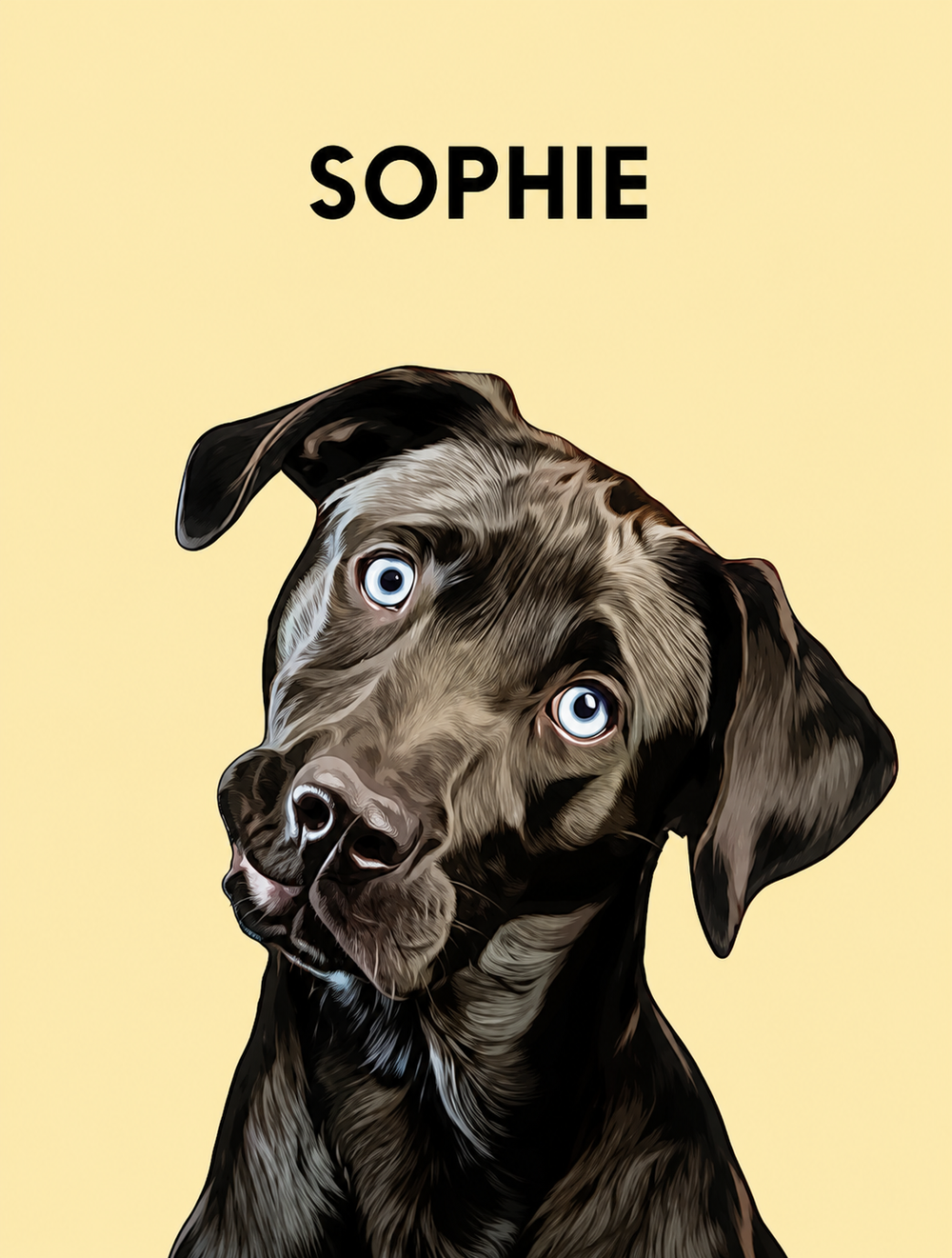 Custom Pet Portrait | Personalized Pet Wall Art