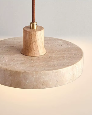 Pendant Ceiling Light - Terruva - Travertine Stone Look - Modern Kitchen Lighting