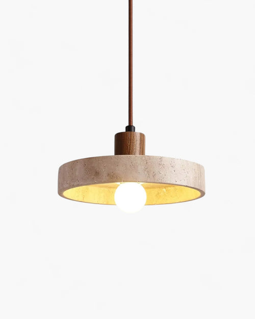 Pendant Ceiling Light - Terruva - Travertine Stone Look - Modern Kitchen Lighting