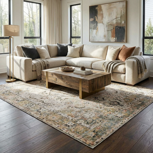 Standon Vintage Flat Pile Washable Rug