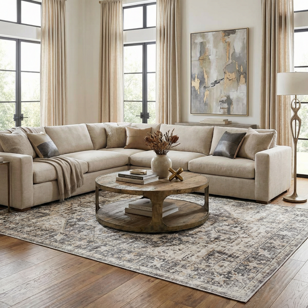 Bevin Washable Area Rug