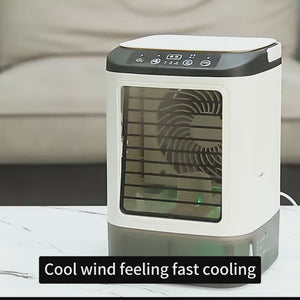 USB Desktop Air Cooler Fan | Dual Spray Mist Portable Cooler