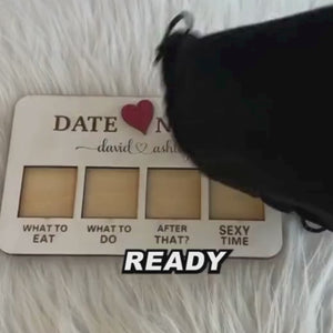 Date Night Dice Game Set – Wooden Romantic Couples Activity Kit