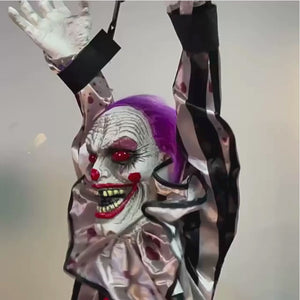 Halloween Animatronics Clown Prop – Frightmare FX – Voice Activated Hanging Horror Decoration