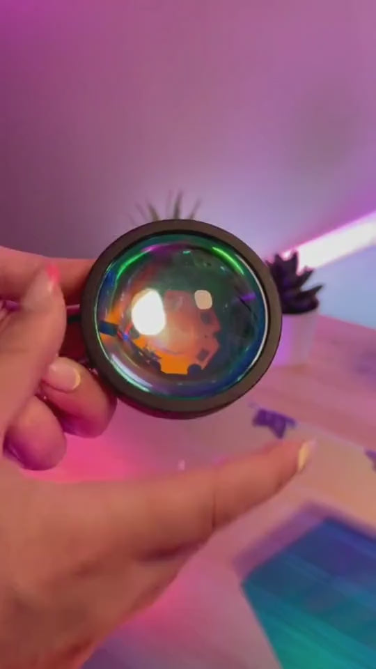 Sunset Projection Lamp | Rainbow, Sun & Sunset Night Light Projector