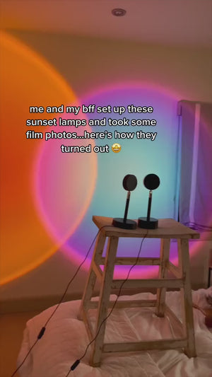 Sunset Projection Lamp | Rainbow, Sun & Sunset Night Light Projector
