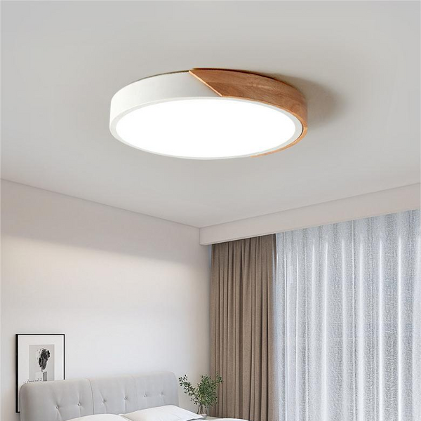 Ceiling Light - LuminaWood - Nordic Wooden Design - LED Circular Lamp