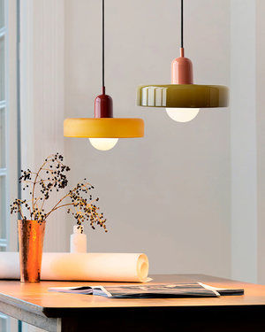 Pendant Ceiling Light - Luretta - Colour Pop Design - Retro Glass Lighting