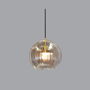 Glass Pendant Light – Halvix – Modern Ceiling Fixture – Elegant Room Lighting