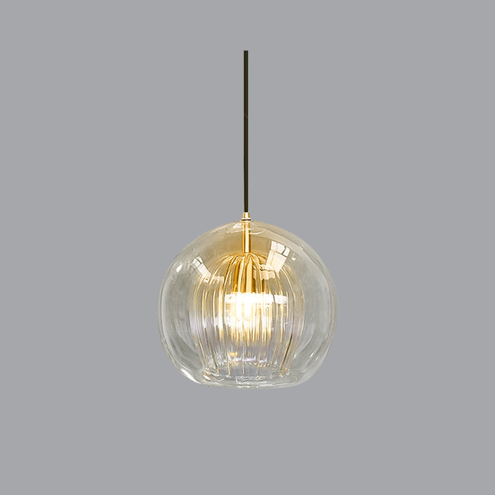 Glass Pendant Light – Halvix – Modern Ceiling Fixture – Elegant Room Lighting